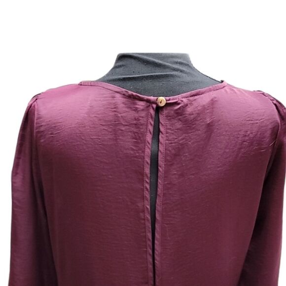 d.RA Burgundy Tunic Dress XS - Picture 6 of 7